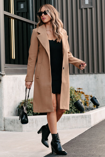 Rowena | Brushed Fleece Trench Coat