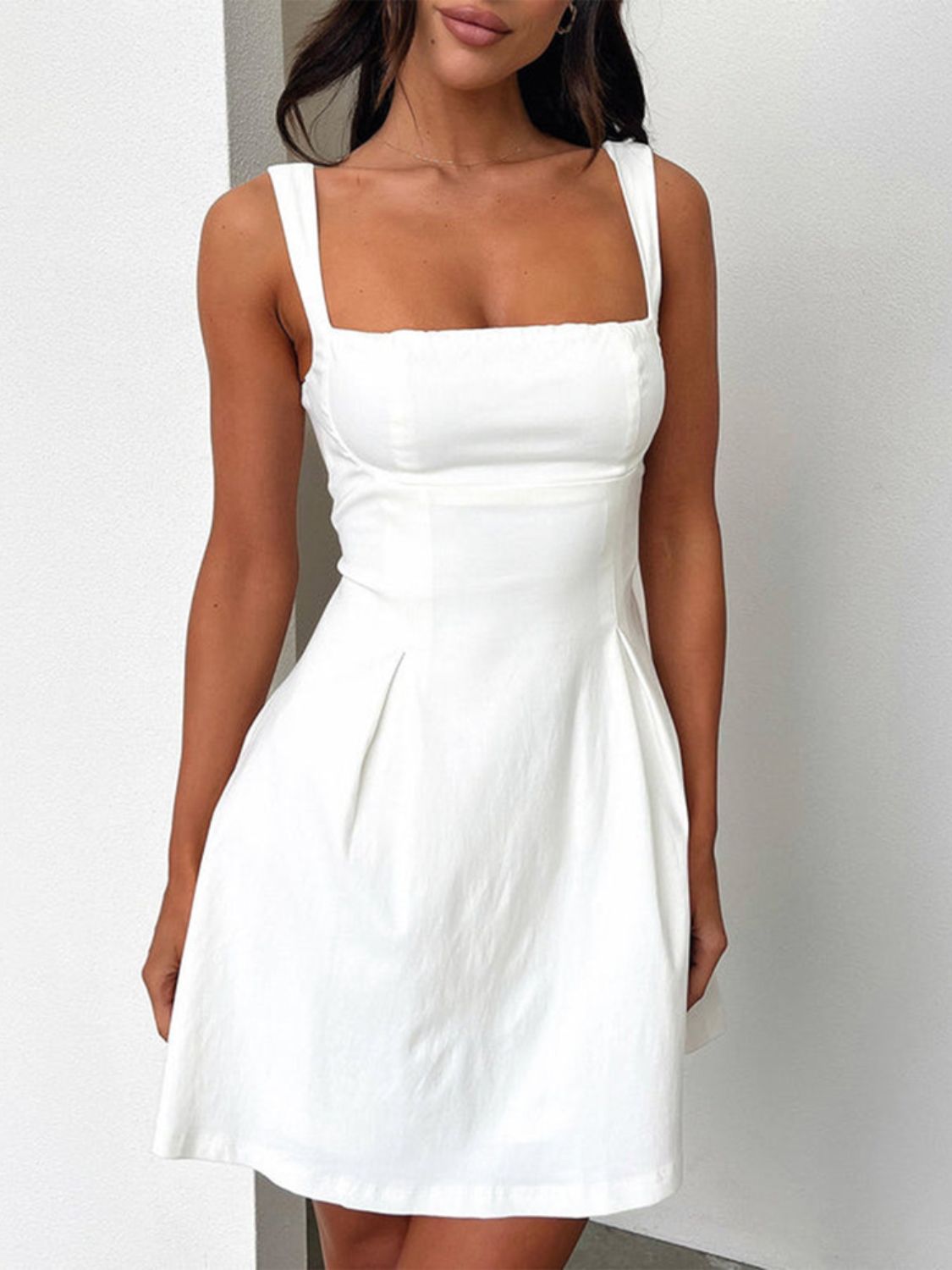 Seraphine | Bow Back Square Neck Mini Dress