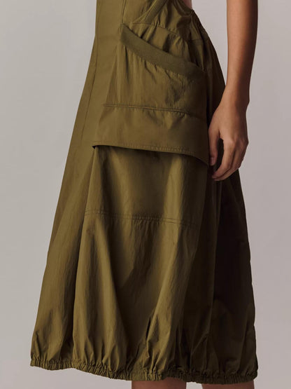 Elara | Bubble - Hem Midi Dress - Lora Toronto