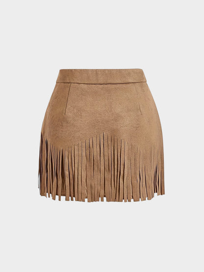 Sienna | Fringe Mini Skirt