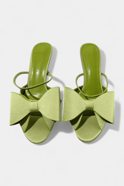 Faux Leather Butterfly Pointed Heels - Lora Toronto