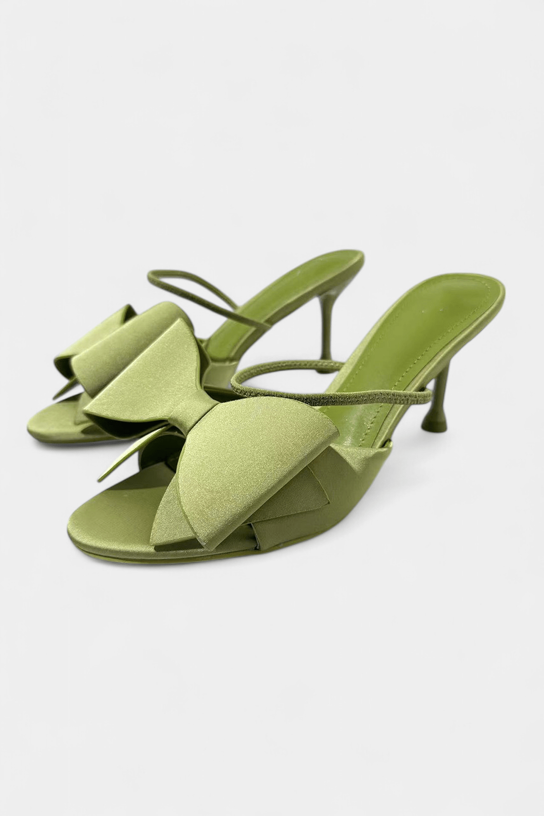 Faux Leather Butterfly Pointed Heels - Lora Toronto