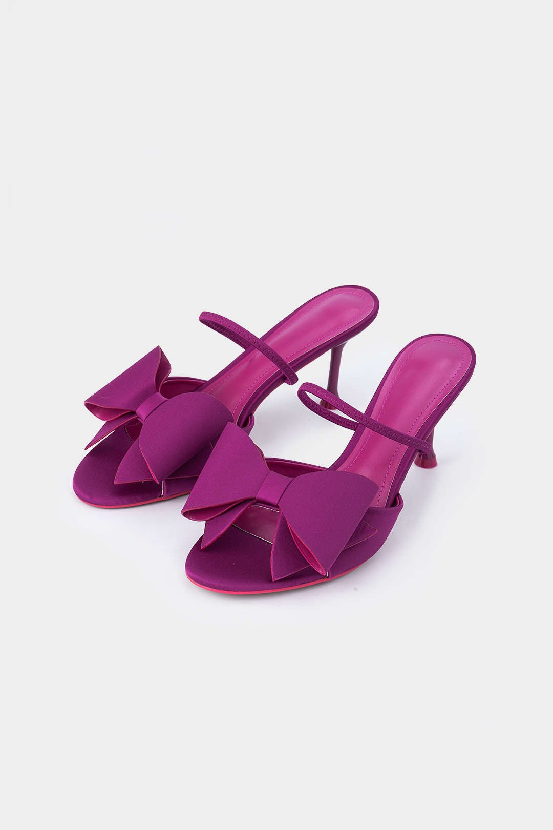 Faux Leather Butterfly Pointed Heels - Lora Toronto