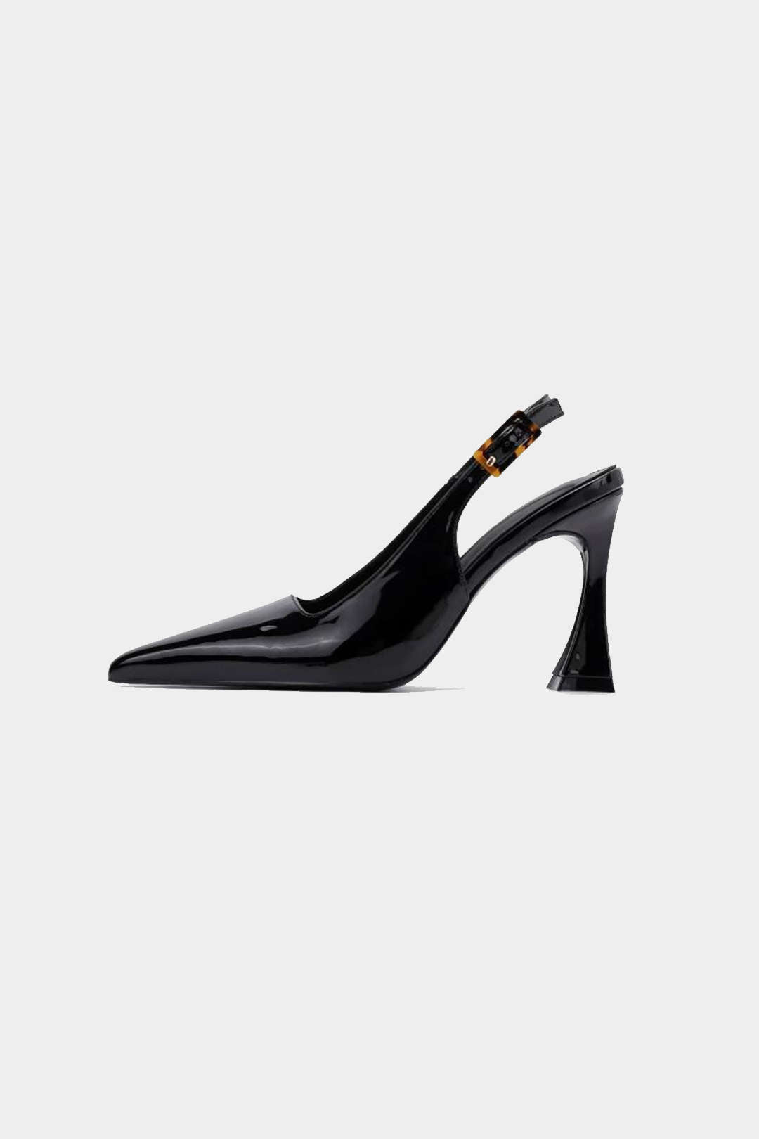 Faux Leather Pointed Heels - Lora Toronto