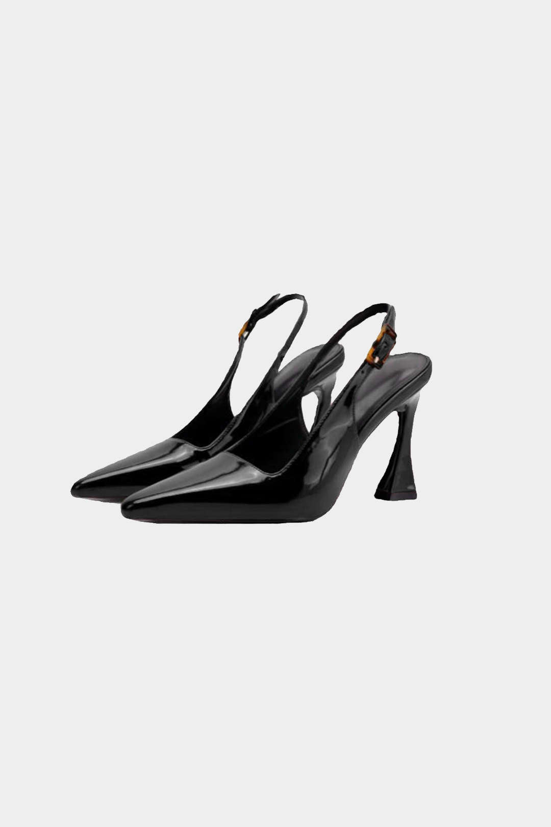 Faux Leather Pointed Heels - Lora Toronto