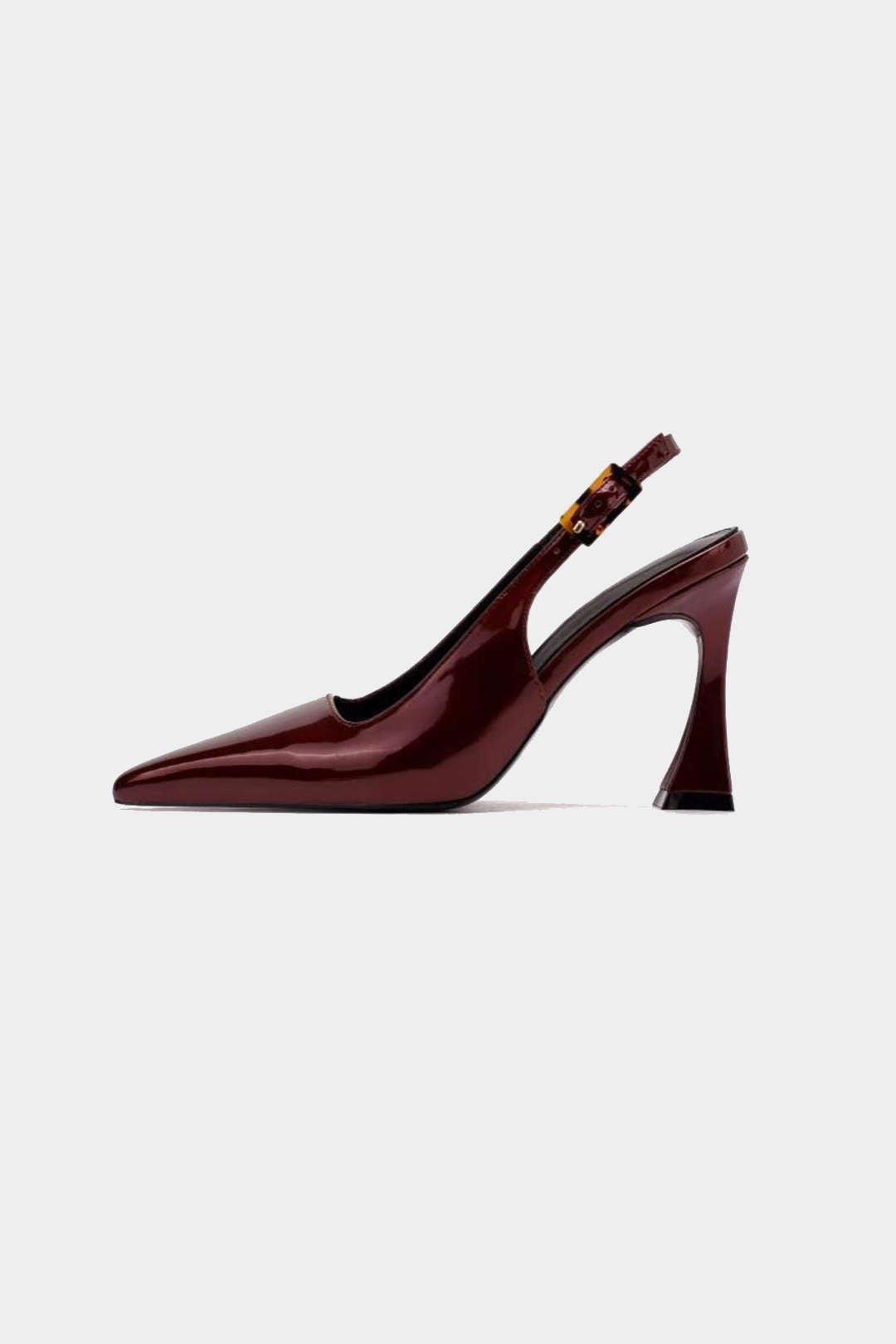 Faux Leather Pointed Heels - Lora Toronto