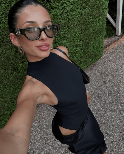 Faye | Asymmetrical Maxi Dress - Lora Toronto