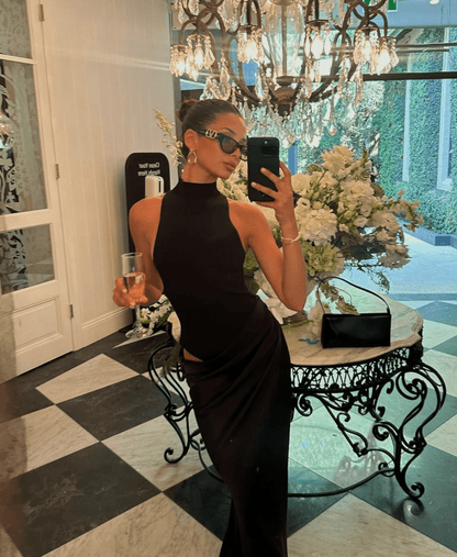 Faye | Asymmetrical Maxi Dress - Lora Toronto