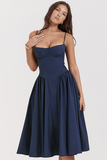 Felicity | Corset Midi Dress - Lora Toronto