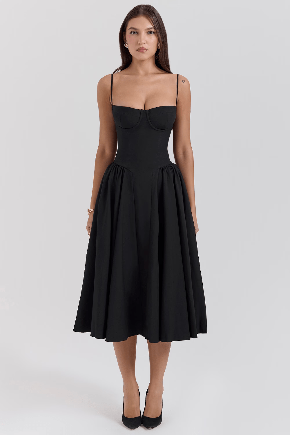 Felicity | Corset Midi Dress - Lora Toronto