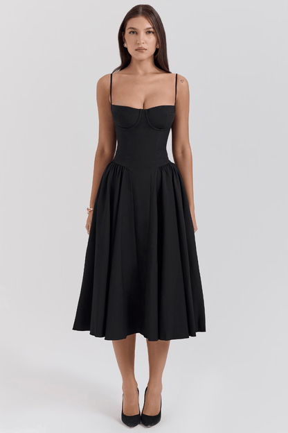 Felicity | Corset Midi Dress - Lora Toronto