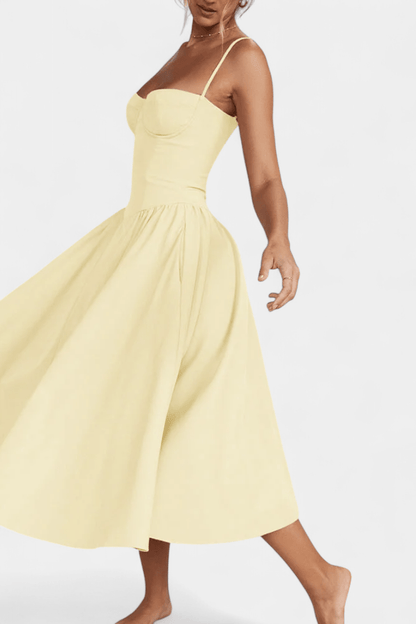 Felicity | Corset Midi Dress - Lora Toronto