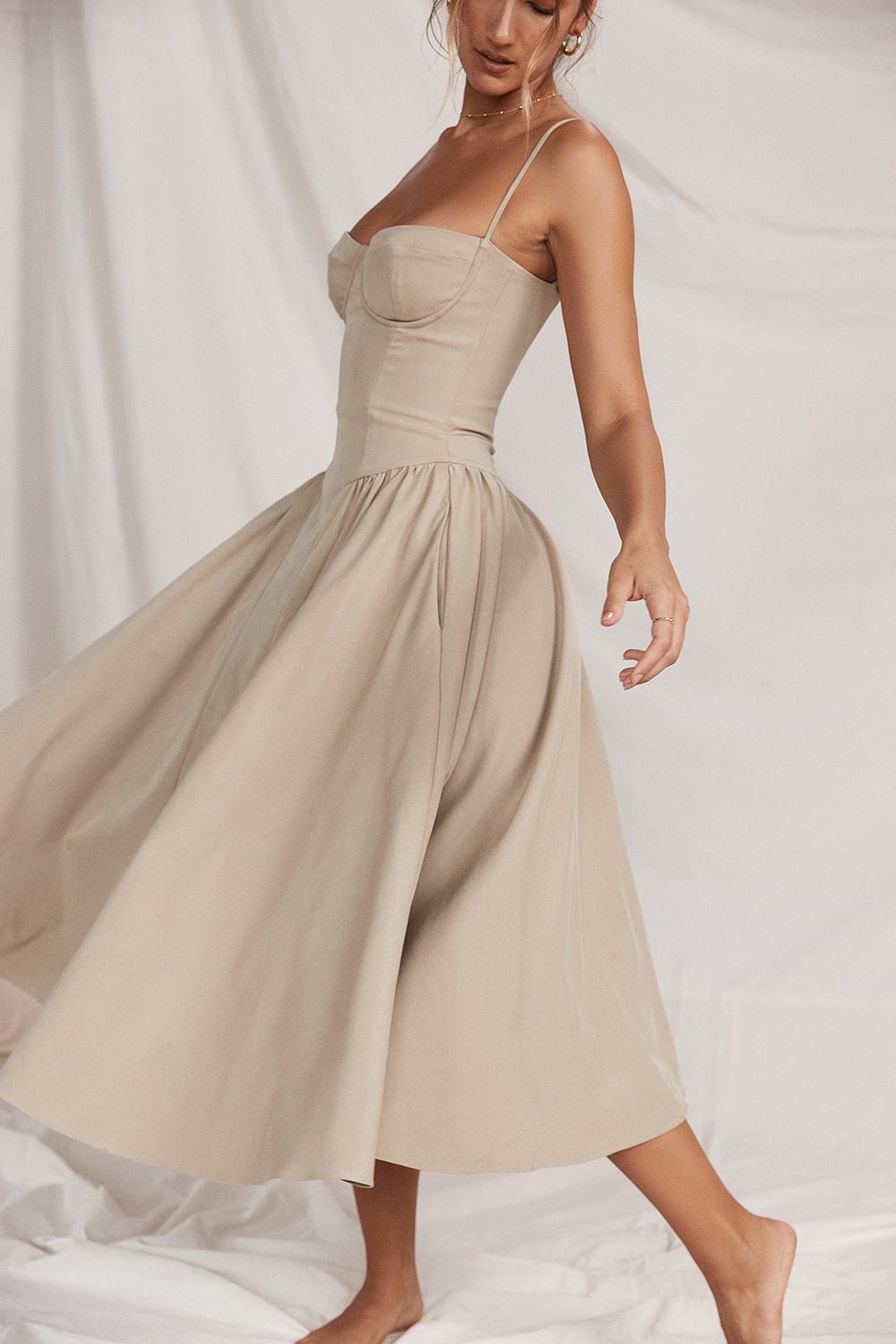 Felicity | Corset Midi Dress - Lora Toronto