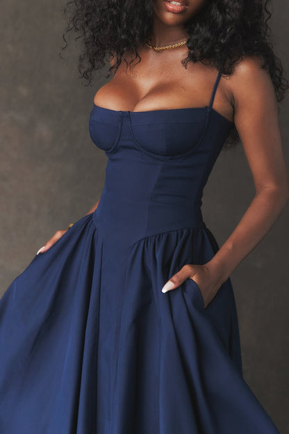 Felicity | Corset Midi Dress - Lora Toronto