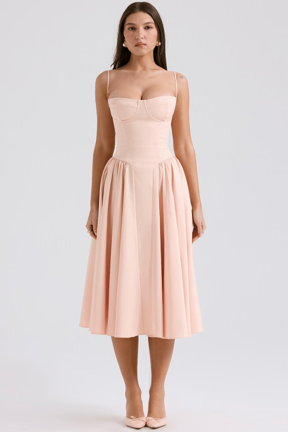 Felicity | Corset Midi Dress - Lora Toronto