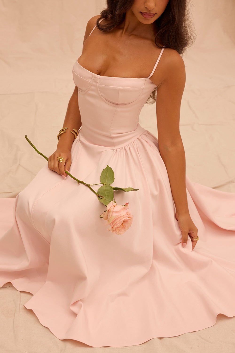 Felicity | Corset Midi Dress - Lora Toronto