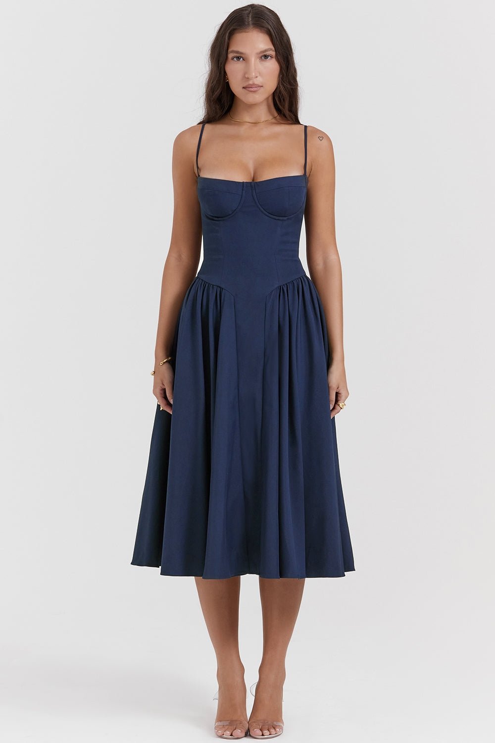 Felicity | Corset Midi Dress - Lora Toronto