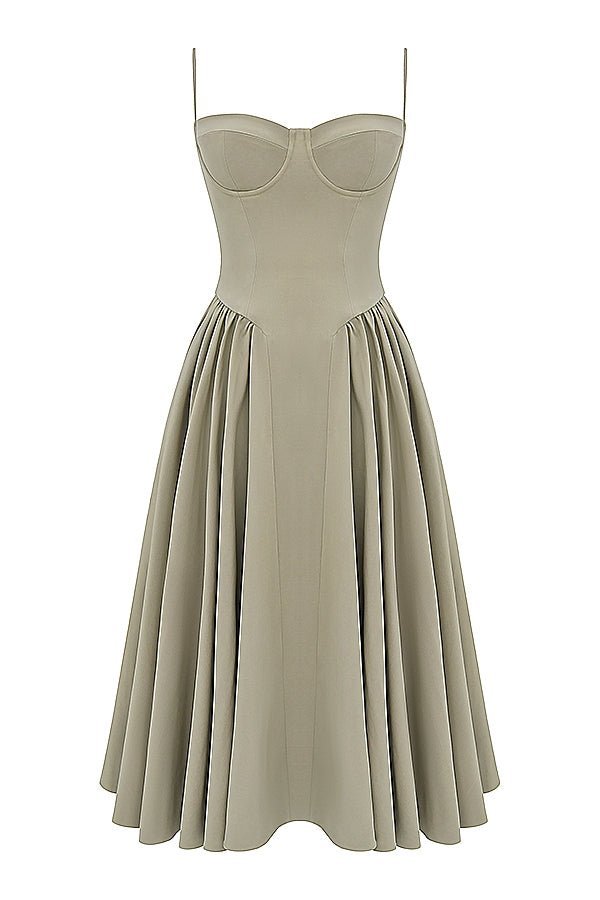 Felicity | Corset Midi Dress - Lora Toronto