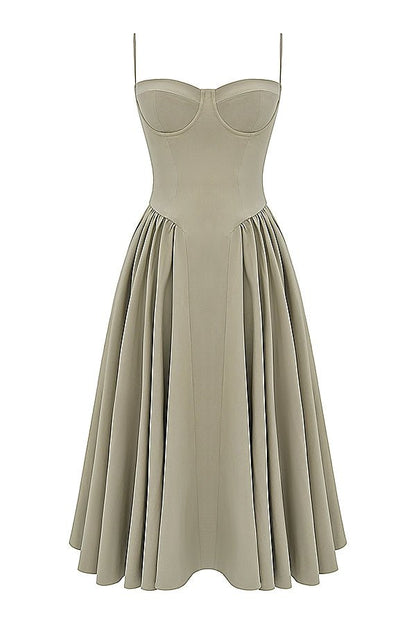 Felicity | Corset Midi Dress - Lora Toronto