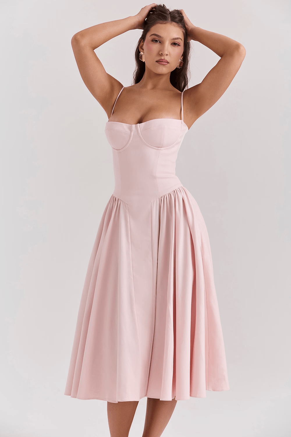 Felicity | Corset Midi Dress - Lora Toronto