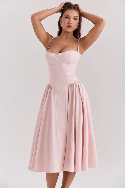Felicity | Corset Midi Dress - Lora Toronto