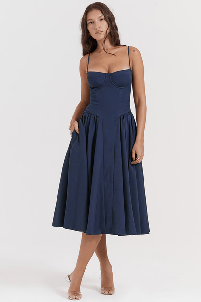 Felicity | Corset Midi Dress - Lora Toronto