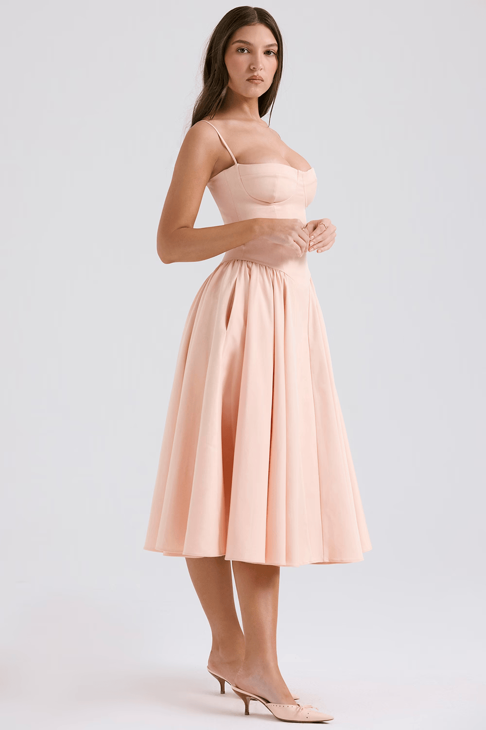 Felicity | Corset Midi Dress - Lora Toronto