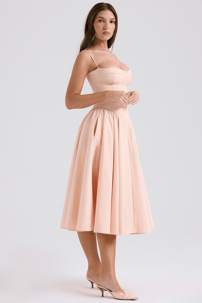 Felicity | Corset Midi Dress - Lora Toronto