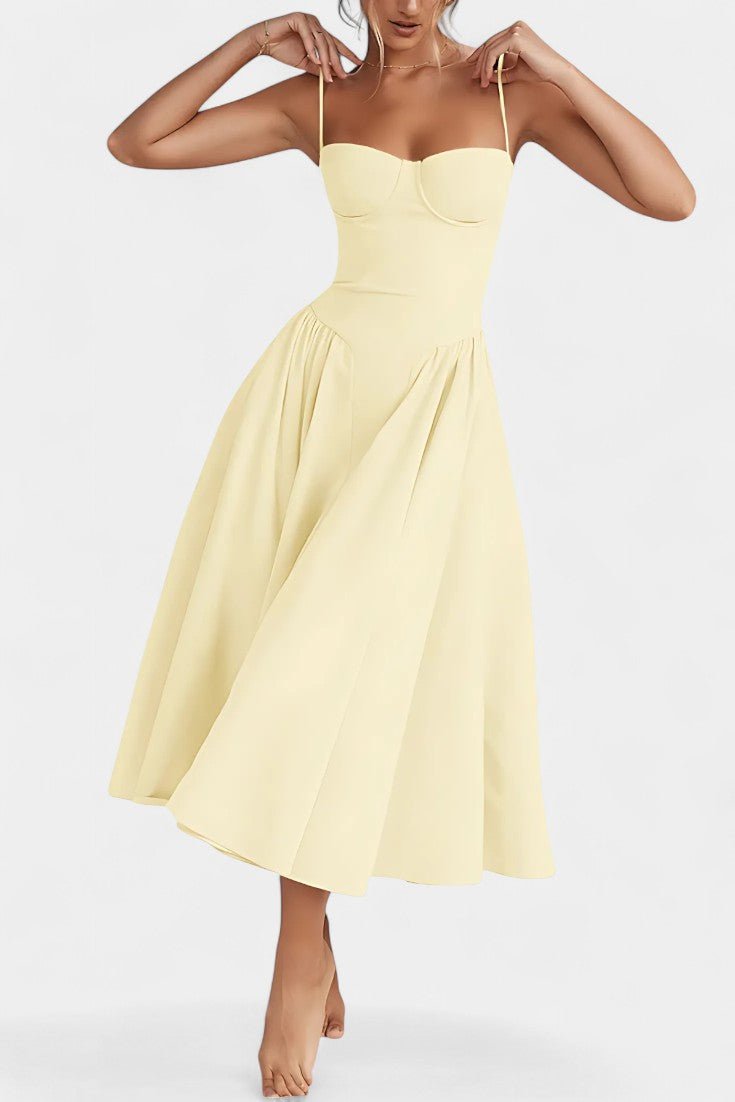 Felicity | Corset Midi Dress - Lora Toronto