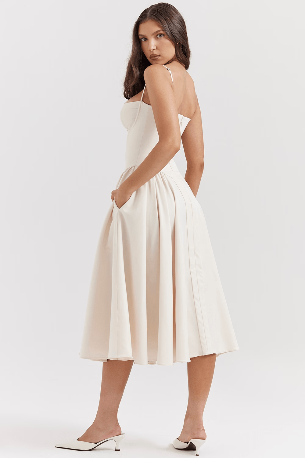 Felicity | Corset Midi Dress - Lora Toronto