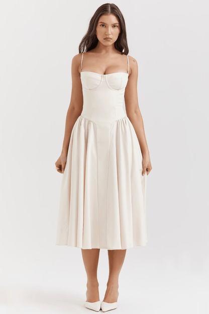 Felicity | Corset Midi Dress - Lora Toronto