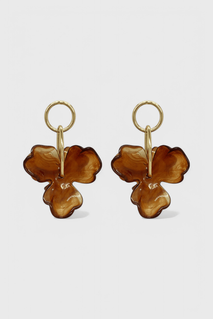 Flower Pendant Earrings - Lora Toronto
