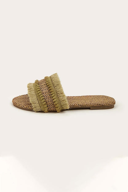 Fringe Slippers - Lora Toronto