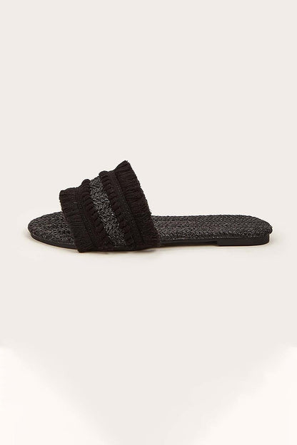 Fringe Slippers - Lora Toronto