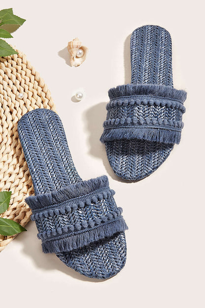 Fringe Slippers - Lora Toronto