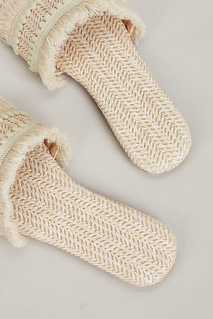 Fringe Slippers - Lora Toronto