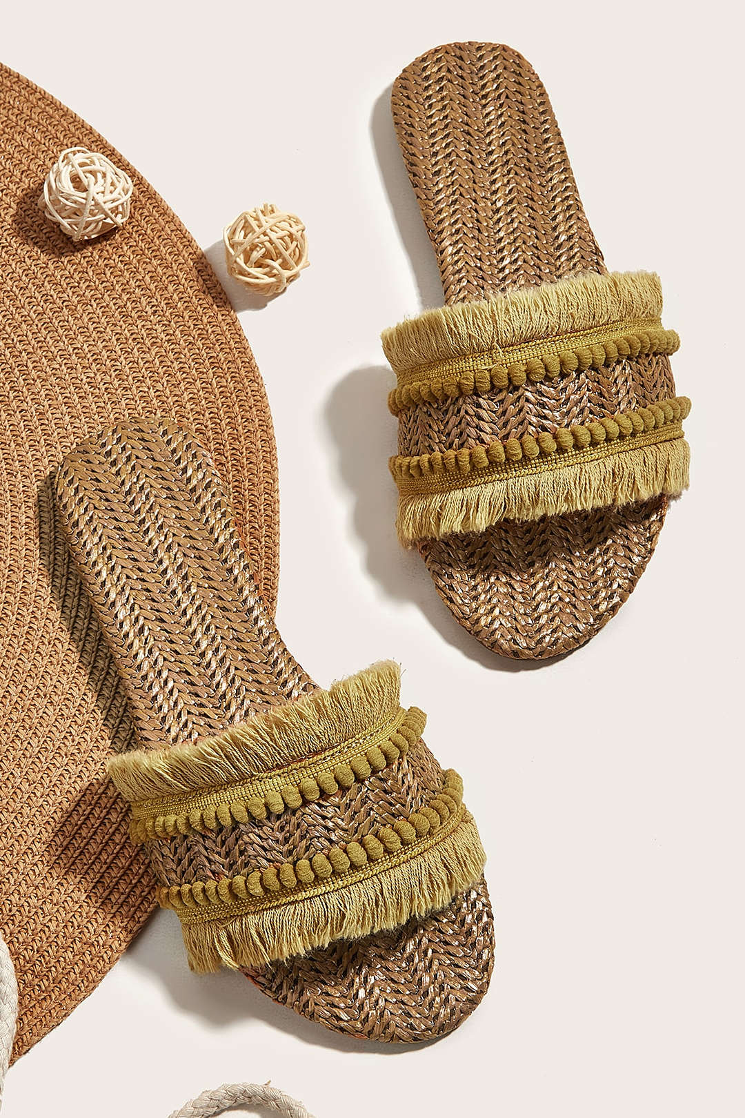 Fringe Slippers - Lora Toronto