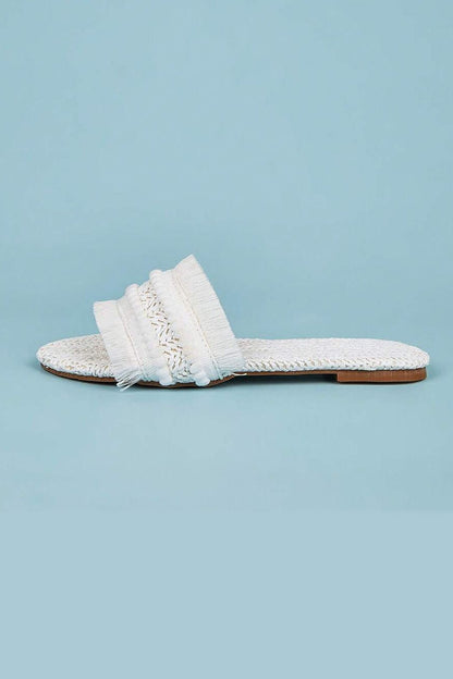 Fringe Slippers - Lora Toronto