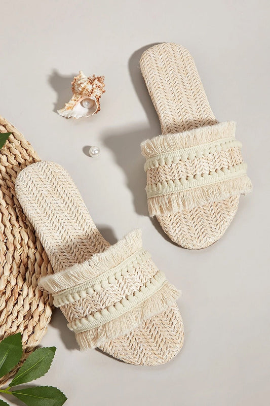 Fringe Slippers - Lora Toronto