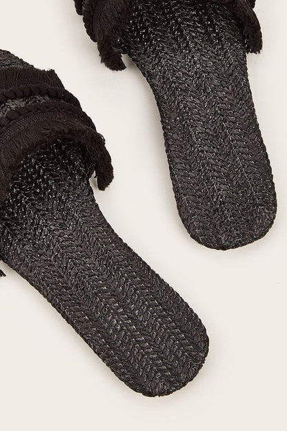 Fringe Slippers - Lora Toronto