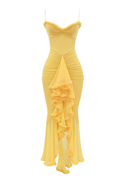 Gabbi | Ruffled Maxi Dress - Lora Toronto