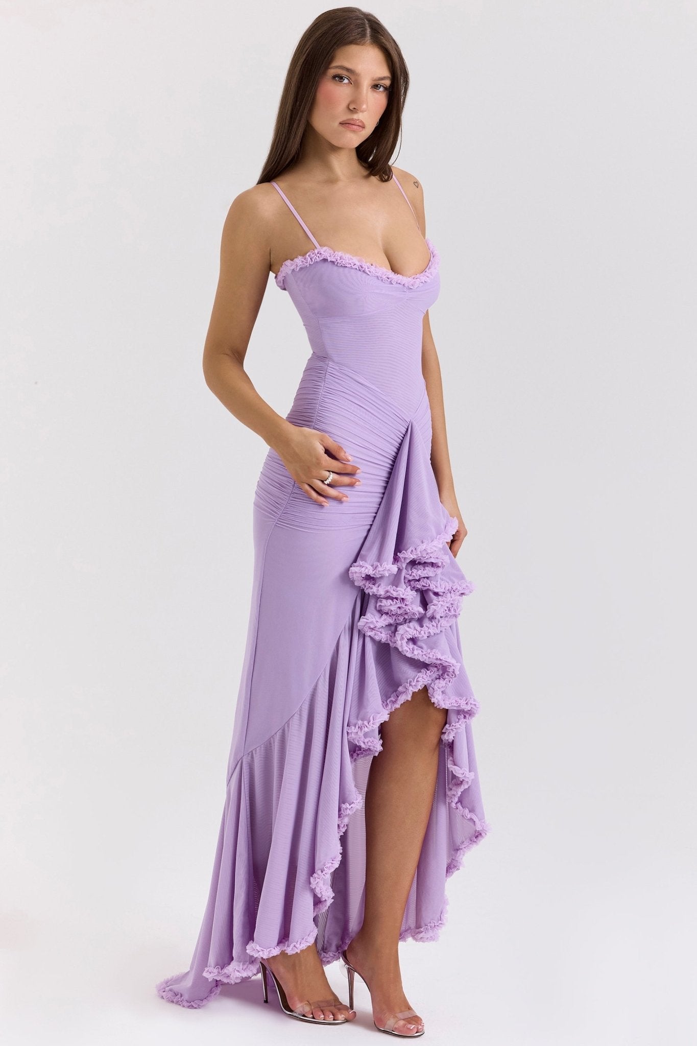 Gabbi | Ruffled Maxi Dress - Lora Toronto