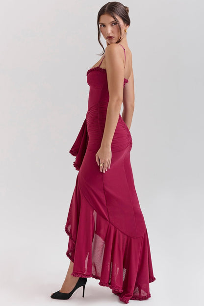 Gabbi | Ruffled Maxi Dress - Lora Toronto