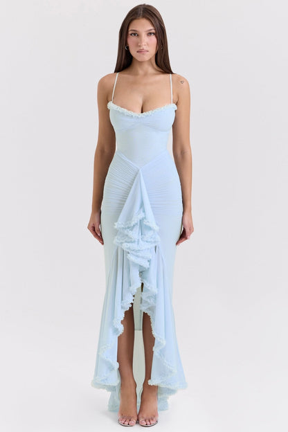 Gabbi | Ruffled Maxi Dress - Lora Toronto