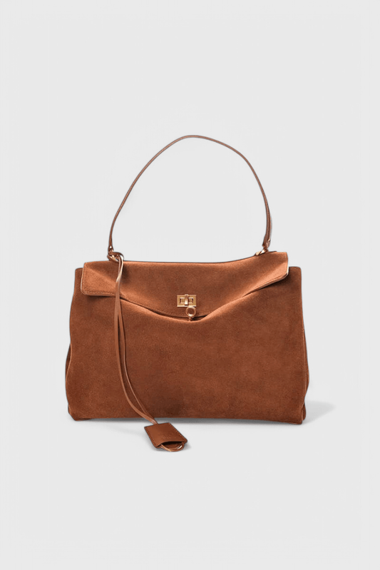 Henna Suede Shoulder Bag - Lora Toronto