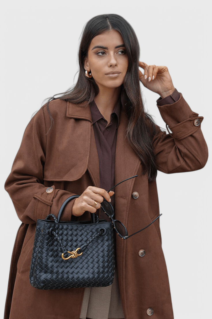 Indigo Woven Everyday Bag - Lora Toronto