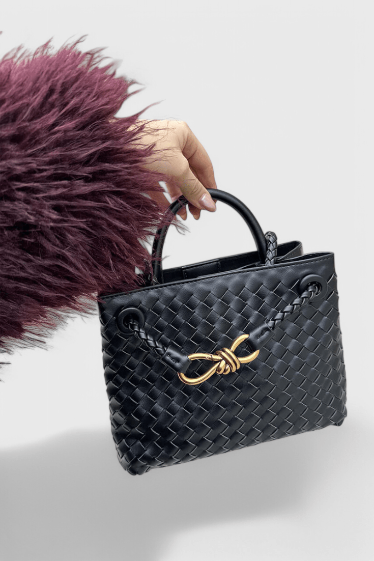 Indigo Woven Everyday Bag - Lora Toronto