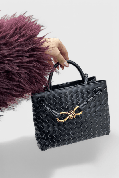 Indigo Woven Everyday Bag - Lora Toronto