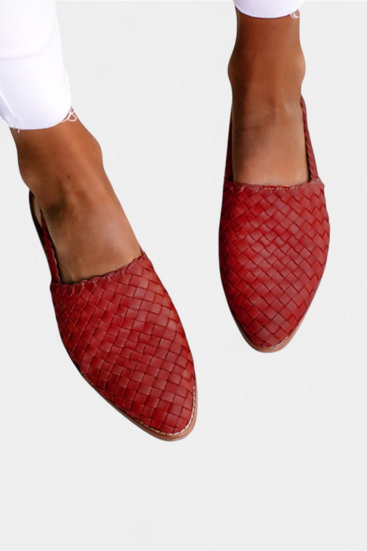 Isadora Handwoven Slingback Flats - Lora Toronto