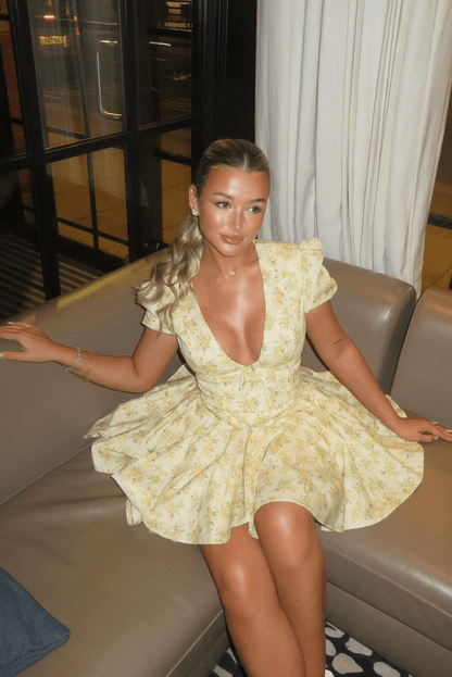 Juliette | Floral Mini Dress - Lora Toronto